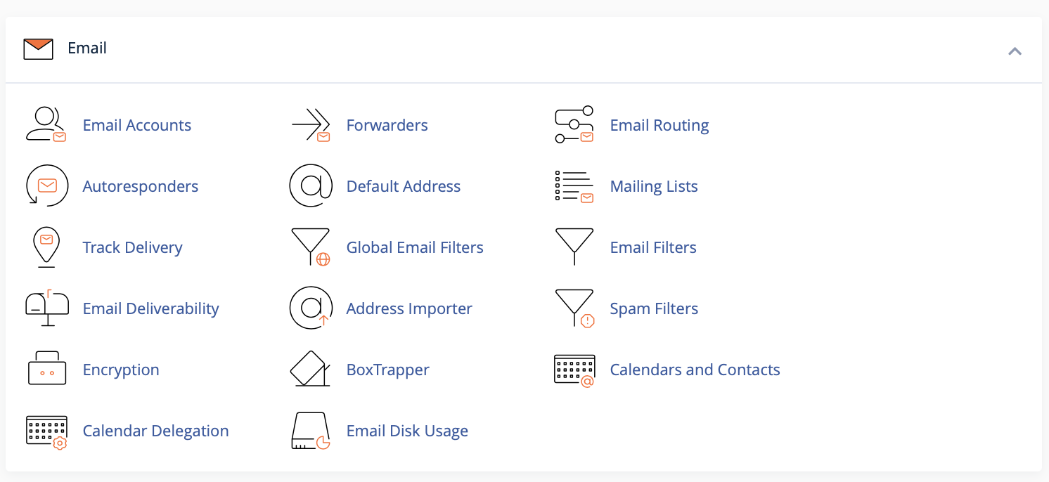 Access all of our email features using the iSpeedHost control panel.